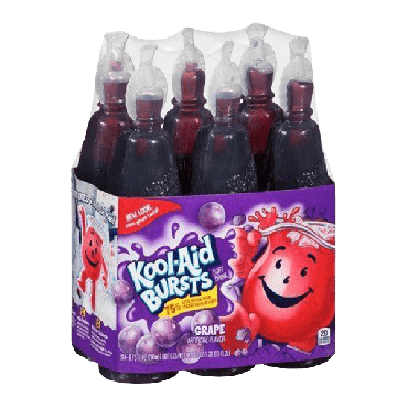 Kool Aid Bursts Grape 6 x 200ml (6 x 6.75 fl.oz) (Case of 8 x 6 Packs)
