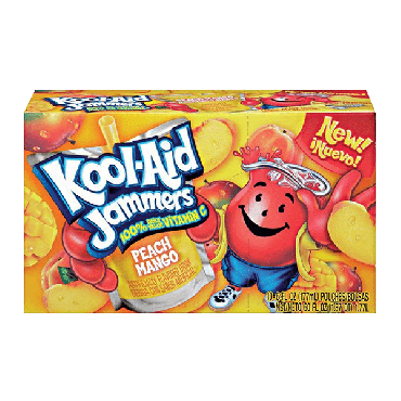 Kool Aid Jammers Peach Mango (10 Pouches) 177ml (6 fl. oz) (Box of 4)