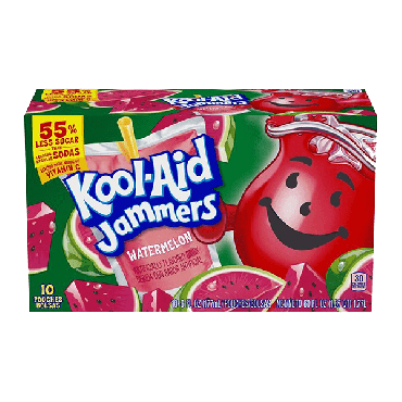 Kool Aid Watermelon Jammers (10 Pouches) 177ml (6 fl oz) (Box of 4)