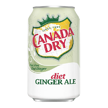 Canada Dry Diet Ginger Ale 355ml (12 fl.oz) (Box of 12)