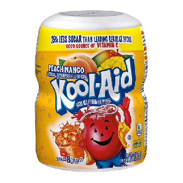 Kool Aid Peach Mango Tub 538g (8 Quarts) (Box of 12)