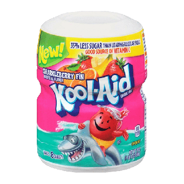 Kool Aid Sharkleberry Fin 538g (8 Quarts) (Box of 12)