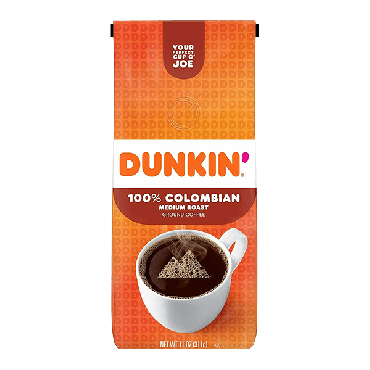 Dunkin Donuts 100% Colombian Ground Coffee 311g (11oz) (Box of 6)
