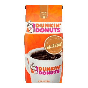 Dunkin Donuts Hazelnut Ground Coffee 340g (12oz) (Box of 6)
