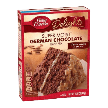 Betty Crocker German Chocolate Cake Mix 432g (15.25oz) (Box of 12)