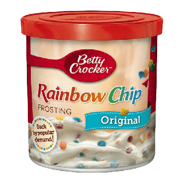 Betty Crocker Rainbow Chip Frosting 453g (16oz) (Box of 8)