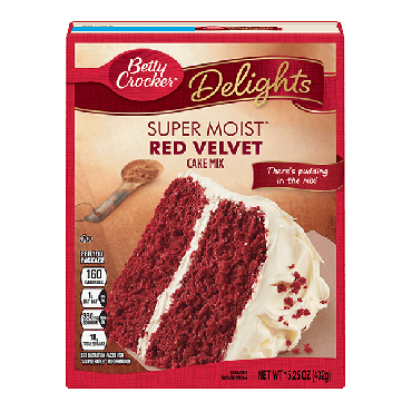 Betty Crocker Super Moist Red Velvet Cake Mix 432g (15.25oz) (Box of 12)