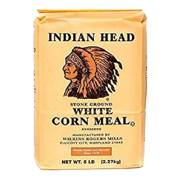 Indian Head White Corn Meal 2.27kg (5lbs) (Box of 8)