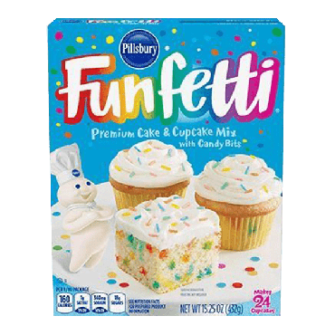 Pillsbury Funfetti Cake Mix 432g (15.25oz) (Box of 12)