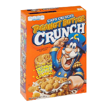 Captain Crunch Peanut Butter 355g (12.5oz) (Box of 14)
