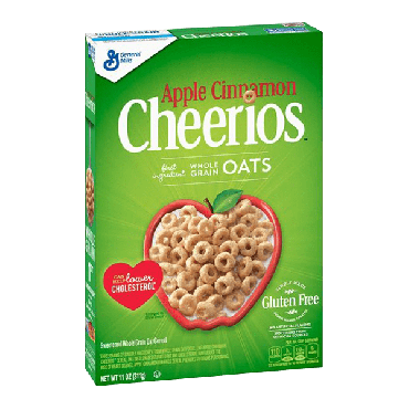 Cheerios Apple Cinnamon Cereal 311g (11oz) (Box of 12)