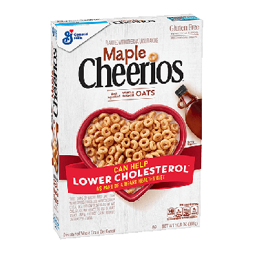 Cheerios Maple Cereal 306g (10.8oz) (Box of 12)