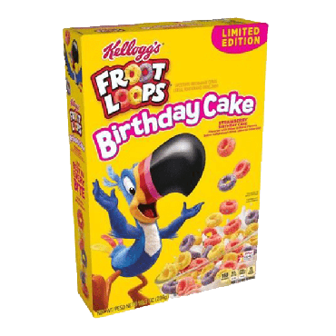 Kellogg's Froot Loops Birthday Cake 286g (10.1oz) (Box of 8)
