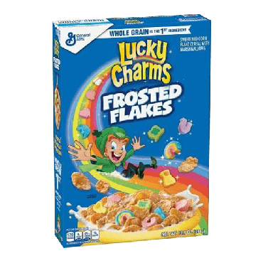 Lucky Charms Frosted Flakes Cereal 391g (13.8oz) (Box of 12)