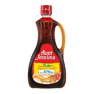 Aunt Jemima Butter Lite Syrup 710ml (24oz) (Box of 12)