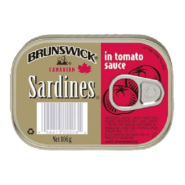Brunswick Sardines In Tomato Sauce 106g (Box of 12)