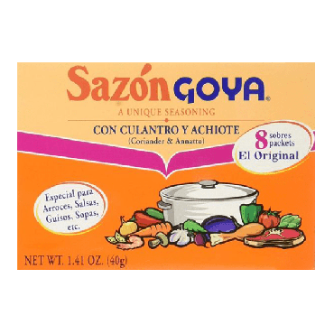 Goya Sazon Coriander & Annatto Seasoning 40g (1.41 oz) (Box of 36)