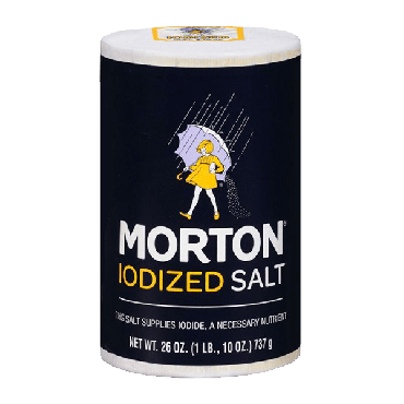 Morton Iodized Salt 737g (26oz) (Box of 24)