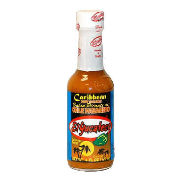 El Yucateco Caribbean Habenaro Sauce 120ml (4 fl.oz) (Box of 12)