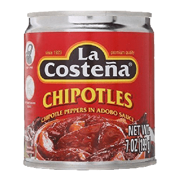 La Costena Chipotle Peppers in Adobo Sauce 199g (7oz) (Box of 24)