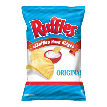 Frito Lays Ruffles Chips (1.5oz) 42.52g (Box of 64)