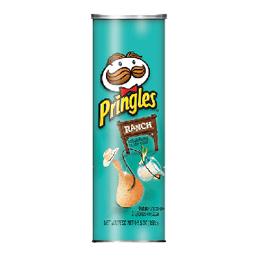 Pringles Ranch Flavour Potato Chips 158g (5.5oz) (Box of 14)
