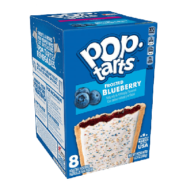 Pop Tarts Frosted Blueberry 384g (13.5oz) (8 Piece) (Box of 12)