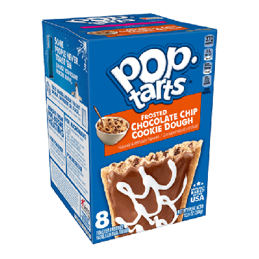 Pop Tarts Frosted Chocolate Chip Cookie Dough 384g (13.5oz) (8 Piece) (Box of 12)