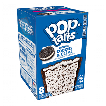 Pop Tarts Frosted Cookies & Creme 384g (13.5oz) (8 Piece) (Box of 12)