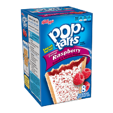 Pop Tarts Frosted Raspberry 384g (13.5oz) (8 Piece) (Box of 12)