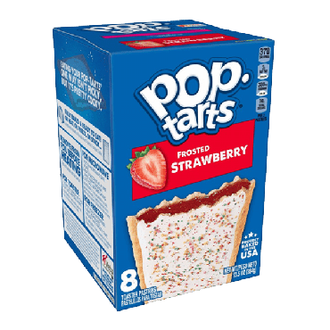 Pop Tarts Frosted Strawberry 384g (13.5oz) (8 Piece) (Box of 12)