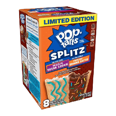 Pop Tarts Splitz Sugar Cookie &  Brownie Batter 400g (14.1oz) (8 Piece) (Box of 12)
