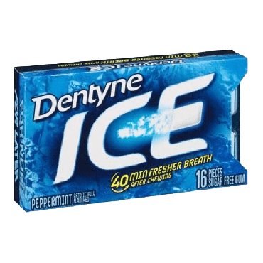 Dentyne Ice Split Peppermint Chewing Gum (16pcs) 36g (Box of 9)