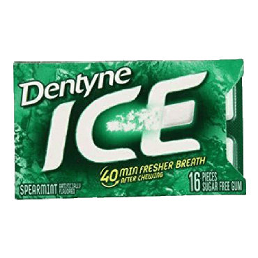 Dentyne Ice Split Spearmint Chewing Gum (16pcs) 36g (Box of 9)