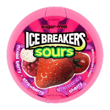 Ice Breakers Assorted Sour Berry 42g (1.5oz) (Box of 8)