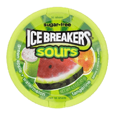 Ice Breakers Assorted Sour Fruit 42g (1.5oz) (Box of 8)