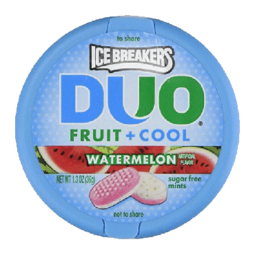 Ice Breakers Duo Watermelon 36.8g (1.3oz) (Box of 8)