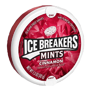 Ice Breakers Mints Cinnamon 42.5g (1.5oz) (Box of 8)