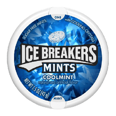 Ice Breakers Mints Coolmint 42g (1.5oz) (Box of 8)