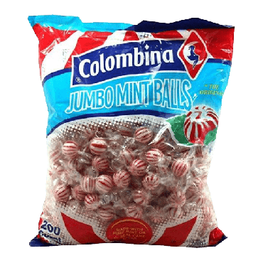 Colombina Jumbo Mint Balls (200 Count) (Box of 8)