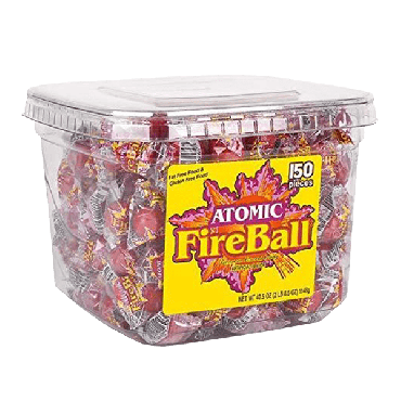 Ferrara Pan Atomic Fireball Tub (150 Pc) 1146g (40.5oz) (Box of 4)