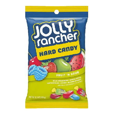 Jolly Rancher Hard Candy Fruit 'N Sour 184g (6.5oz) (Box of 12)