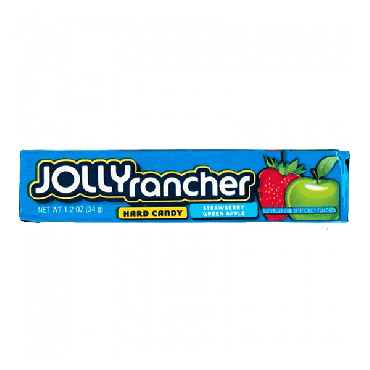 Jolly Rancher Strawberry & Apple Hard Candy Tube 34g (1.2oz) (Box of 12)