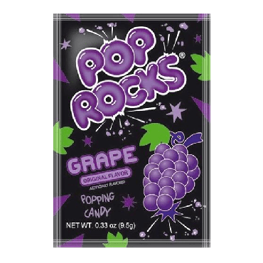 Pop Rocks Grape Popping Candy 9.5g (0.33oz) (Box of 24)