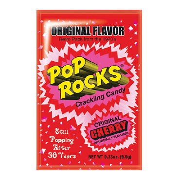 Pop Rocks Original Cherry Popping Candy 9.5g (0.33oz) (Box of 24)