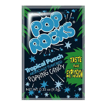 Pop Rocks Tropical Punch Popping Candy 9.5g (0.33oz) (Box of 24)