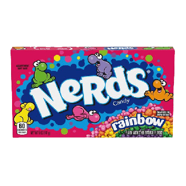 Wonka Nerds Rainbow Video Box 141.7g (5oz) (Box of 12)