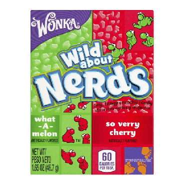 Wonka Nerds Watermelon & Cherry 46.7g (1.65oz) (Box of 36)