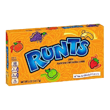 Wonka Runts Video Box 141.7g (5oz) (Box of 12)