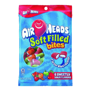 Air Heads Soft Filled Bites 170g (6oz) (Box of 12)